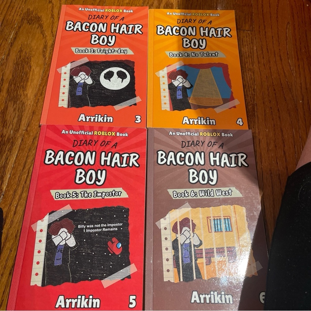 Arrikin Diary of a Bacon Hair Boy Book Set - Books 3,4,5 &6